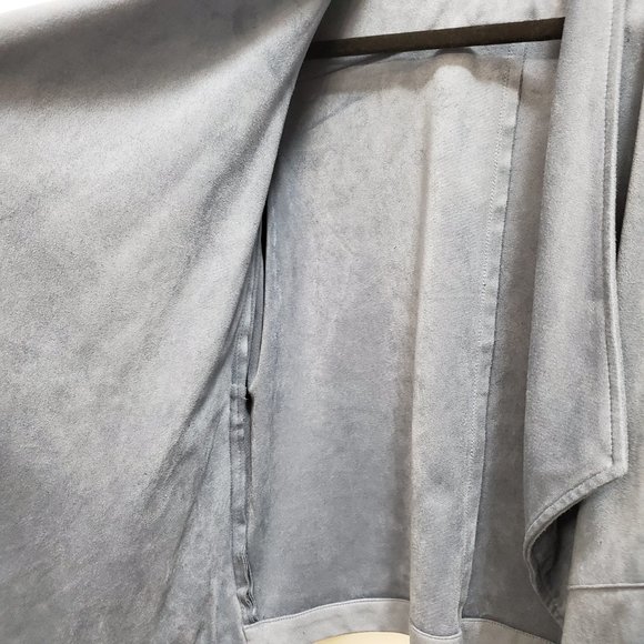 BB Dakota Faux Suede Waterall-Style Jacket Size S - Picture 3 of 7